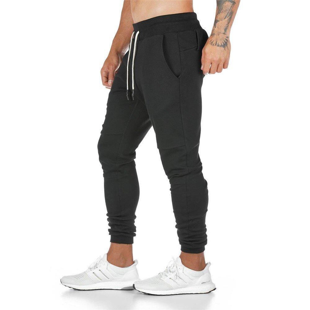 Joggers Sweatpants Men Casual Pants Solid Color Gyms Fitness Workout Sportswear Trousers Autumn Winter Male Crossfit Track Pants