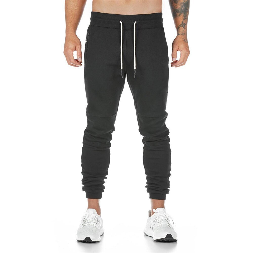 Joggers Sweatpants Men Casual Pants Solid Color Gyms Fitness Workout Sportswear Trousers Autumn Winter Male Crossfit Track Pants