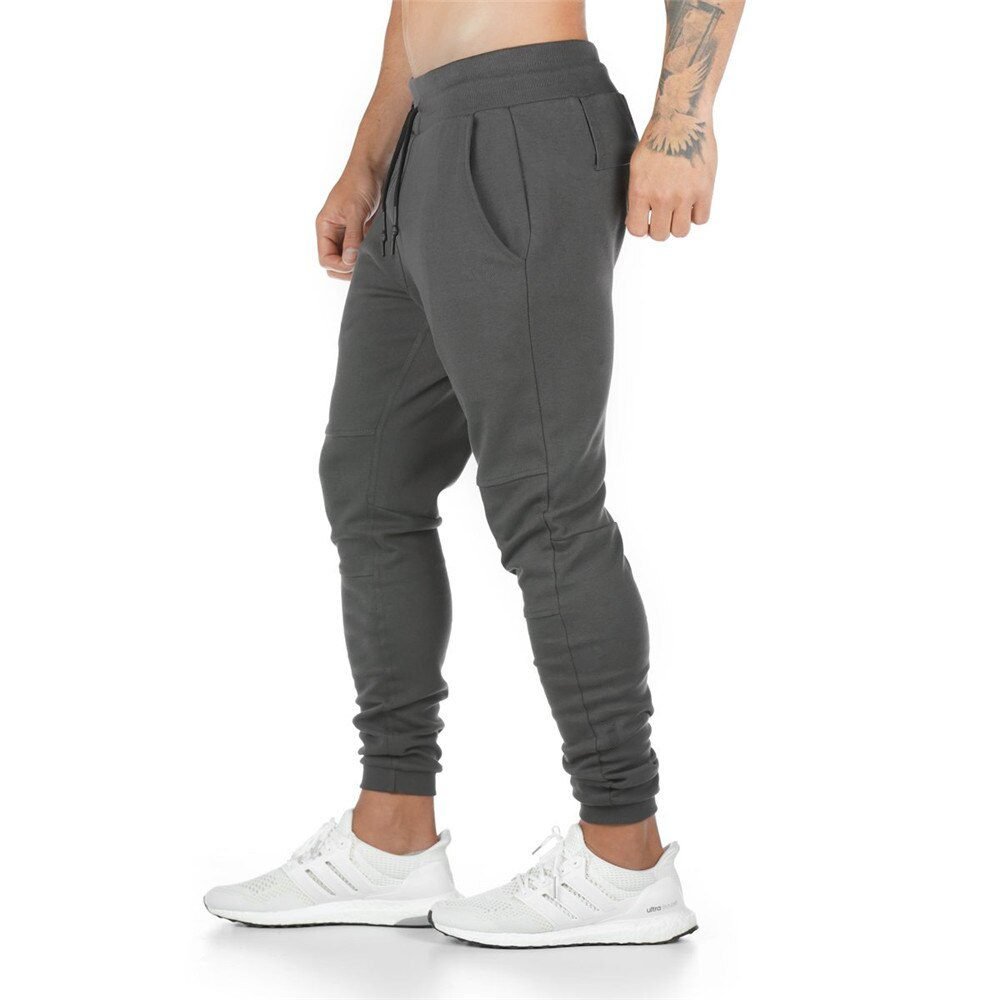 Joggers Sweatpants Men Casual Pants Solid Color Gyms Fitness Workout Sportswear Trousers Autumn Winter Male Crossfit Track Pants