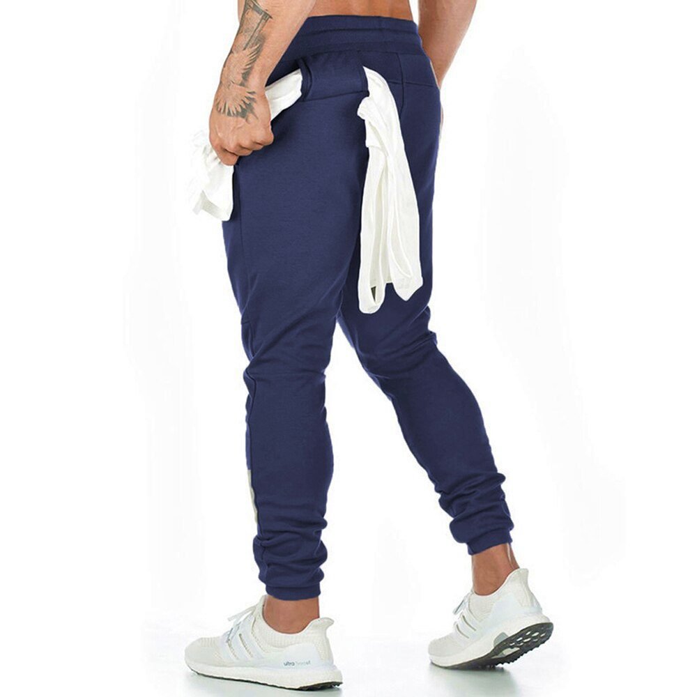 Joggers Sweatpants Men Casual Pants Solid Color Gyms Fitness Workout Sportswear Trousers Autumn Winter Male Crossfit Track Pants