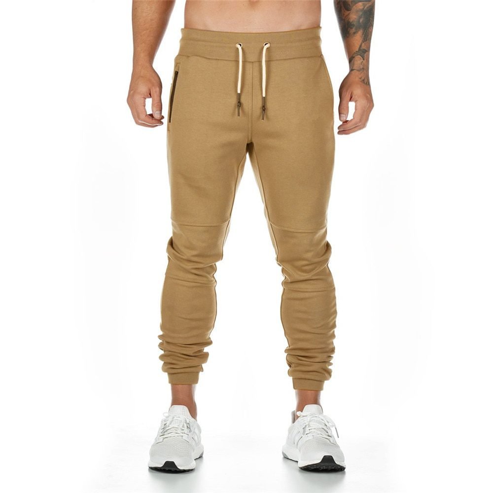 Joggers Sweatpants Men Casual Pants Solid Color Gyms Fitness Workout Sportswear Trousers Autumn Winter Male Crossfit Track Pants