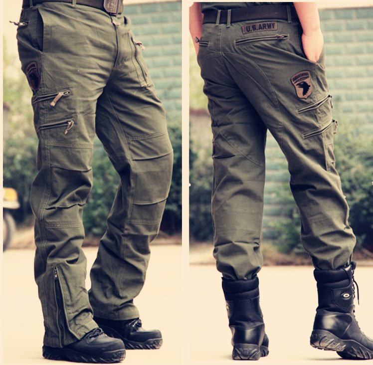 Men's Cargo Pants Army Military Style Tactical Pants Male Camo Jogger Plus Size Cotton Many Pocket Men Camouflage Black Trousers
