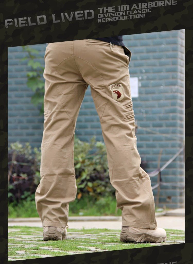 Men's Cargo Pants Army Military Style Tactical Pants Male Camo Jogger Plus Size Cotton Many Pocket Men Camouflage Black Trousers