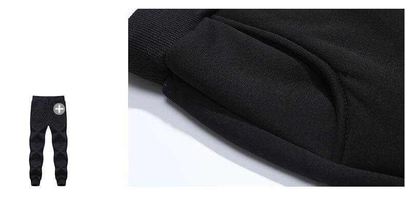 Men's Winter Pants Classic brand sweatpants super Warm Thick Pants cashmere Trousers For Men fleece Male long outdoors Pants men