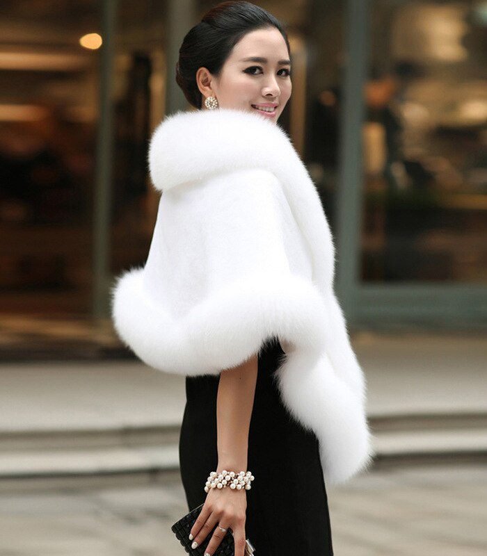 black fur shoulder throw