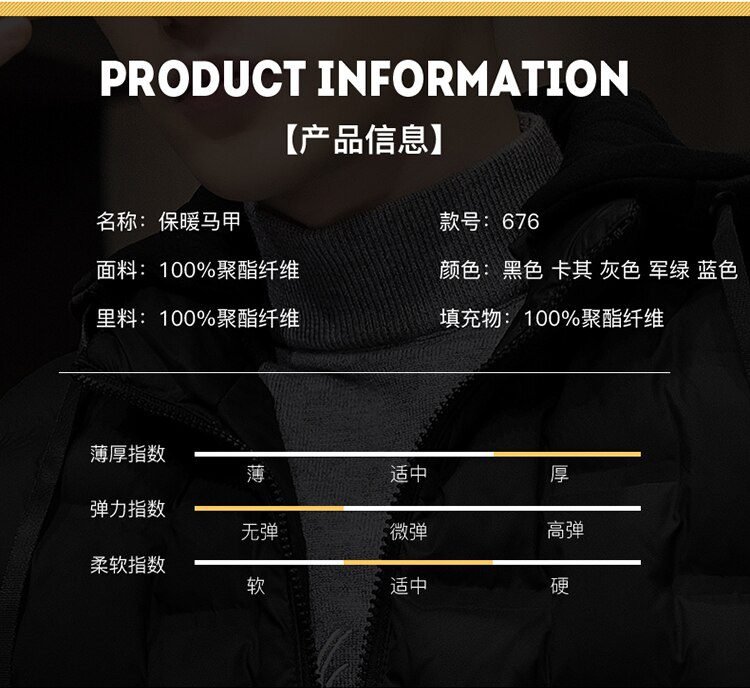 Crocodile brand 2020 Hot-selling New Mens Winter Vest Down Vest Men Casual Waistcoat Sleeveless Jackets Men Hooded Vest