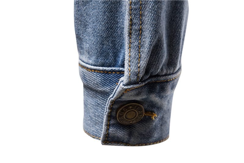 New 2020 Cotton Denim Jacket Men Casual Solid Color Lapel Single Breasted Jeans Jacket Men Autumn Slim Fit Quality Mens Jackets
