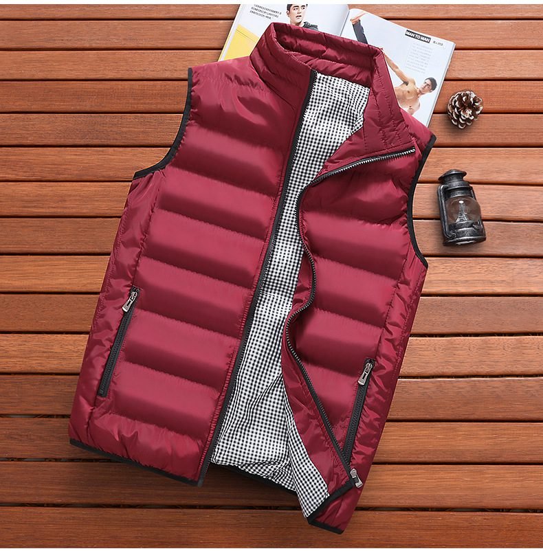 Brand Clothing Vest Jacket Mens New Autumn Warm Sleeveless Jacket Male Winter Casual Waistcoat Men Vest Plus Size Veste Homme