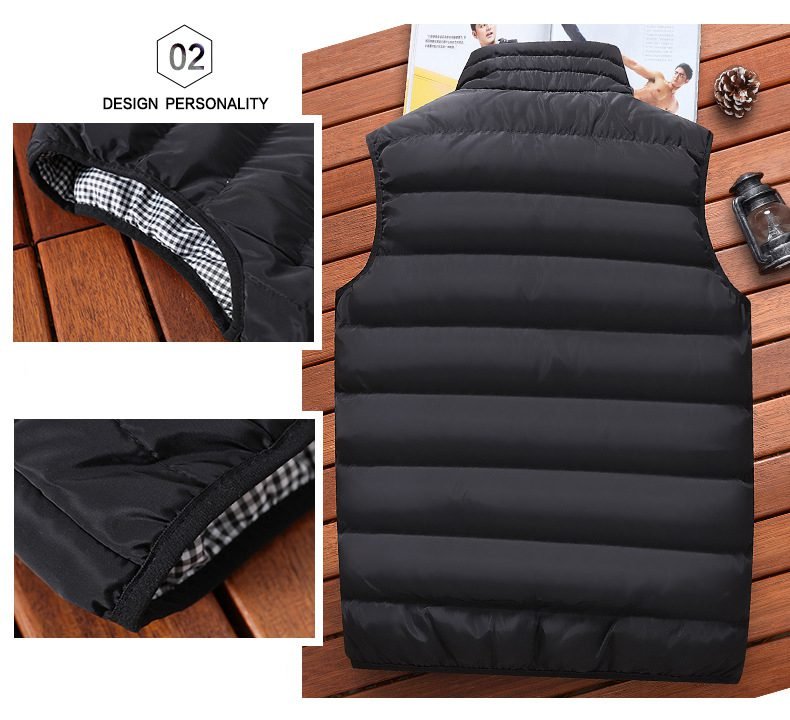 Brand Clothing Vest Jacket Mens New Autumn Warm Sleeveless Jacket Male Winter Casual Waistcoat Men Vest Plus Size Veste Homme
