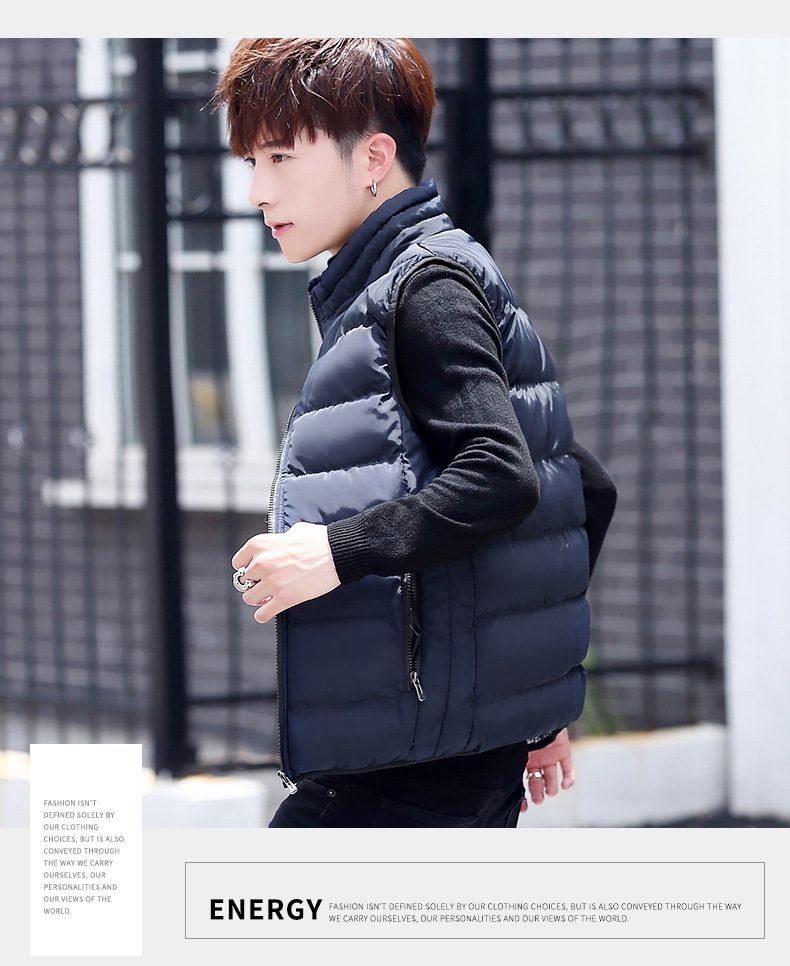 Brand Clothing Vest Jacket Mens New Autumn Warm Sleeveless Jacket Male Winter Casual Waistcoat Men Vest Plus Size Veste Homme