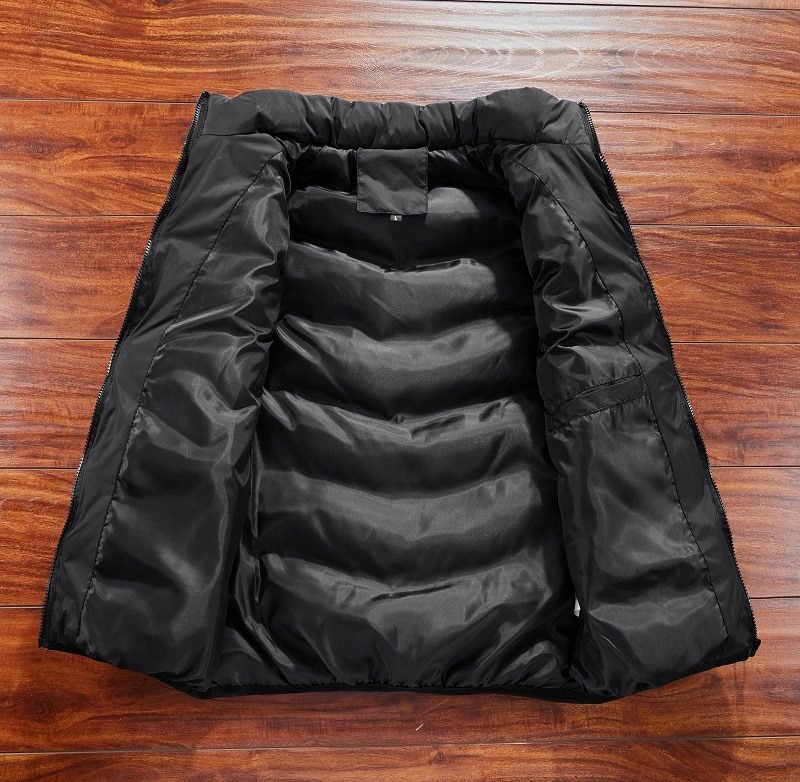 Fashion Mens Jacket Sleeveless Vest Spring Thermal Soft Vests Casual Coats Male Cotton Men's Vest Men Thicken Waistcoat 8XL