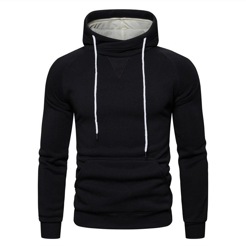 2020 New Autumn Winter Cotton Hoodied Mens Sweatshirts Solid Hoody Fleece Thick Hoodies Men Sportswear Zipper Sweatshirts Men