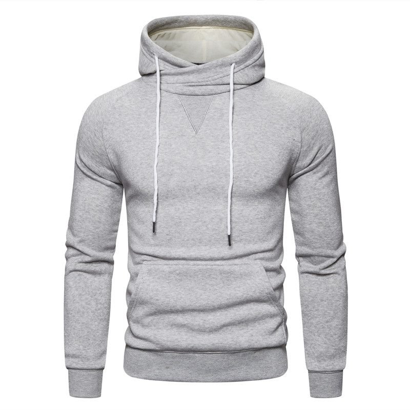 2020 New Autumn Winter Cotton Hoodied Mens Sweatshirts Solid Hoody Fleece Thick Hoodies Men Sportswear Zipper Sweatshirts Men
