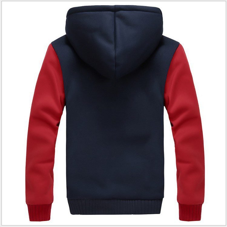 2021 New Men Hoodies Winter Thick Warm Fleece Zipper Men Hoodies Coat Sportwear Male Streetwear Hoodies Sweatshirts Men 4XL 5XL