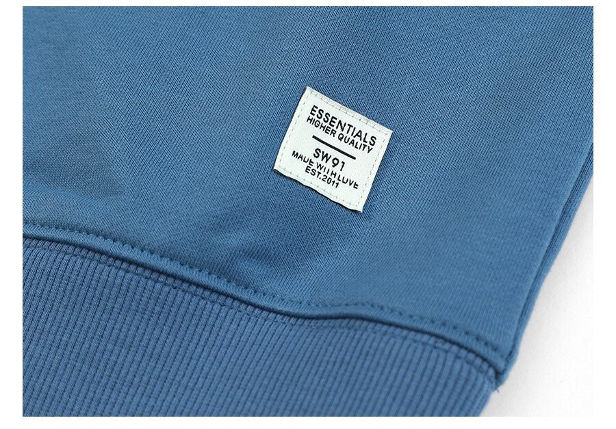 SIMWOOD 2021 Spring New Hoodies Men Casual Minimalist Sweatshirt O-Neck Embroidery Logo Plus Size Basic Pullover SI980547