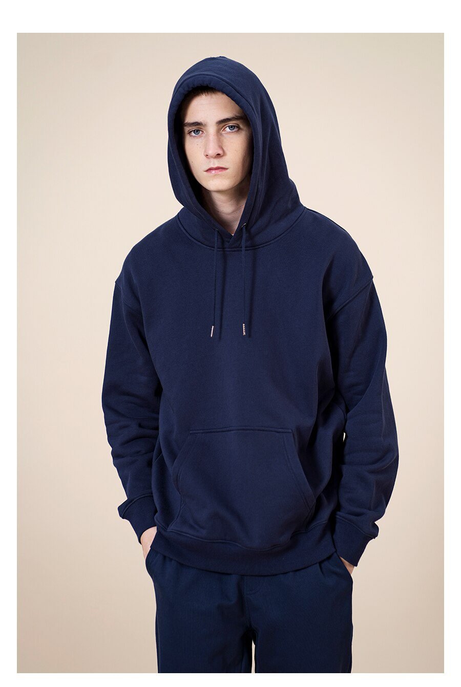 SIMWOOD 2021 Spring Winter New Hooded Hoodies Men thick 360g fabric solid basic sweatshirts quality jogger texture pullovers