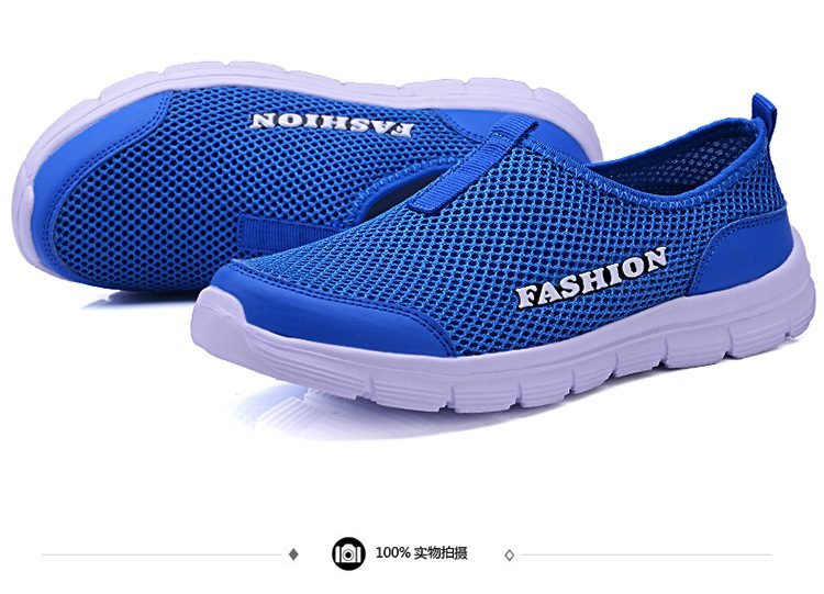 Breathable Mesh Casual Men Shoes Summer Sneakers Men Footwear Running Shoes Men's Lightweight Slip-on Sandals Zapatos De Hombre