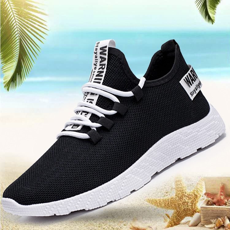 Men Sneakers 2019 New Breathable Lace Up Men Mesh Shoes Fashion Casual No-slip Men Vulcanize Shoes Tenis Masculino