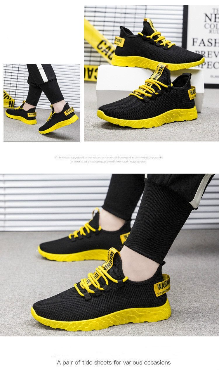 Men Sneakers 2019 New Breathable Lace Up Men Mesh Shoes Fashion Casual No-slip Men Vulcanize Shoes Tenis Masculino