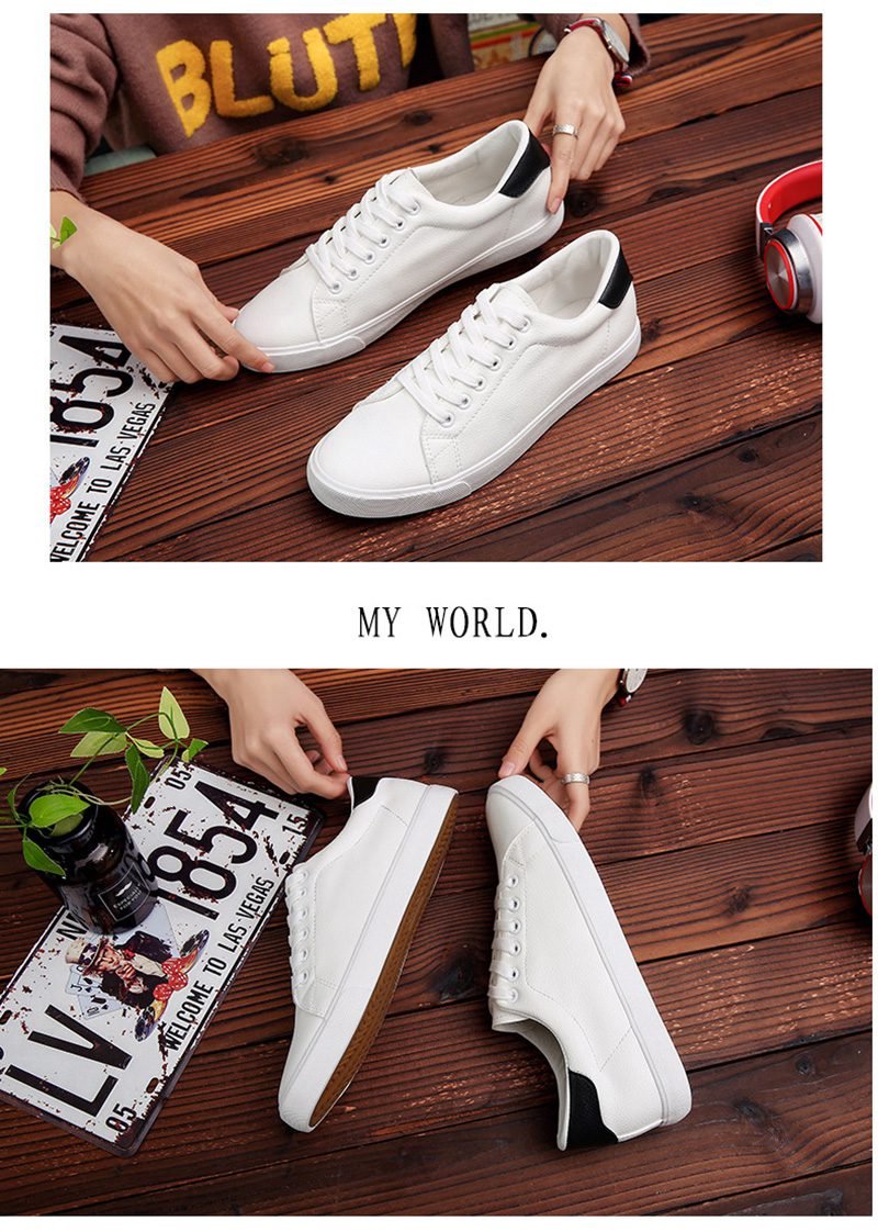 2021 Spring Shoes Men Sneakers Casual Soft Leather Men Shoes Brand Fashion Male White Shoes KA1188