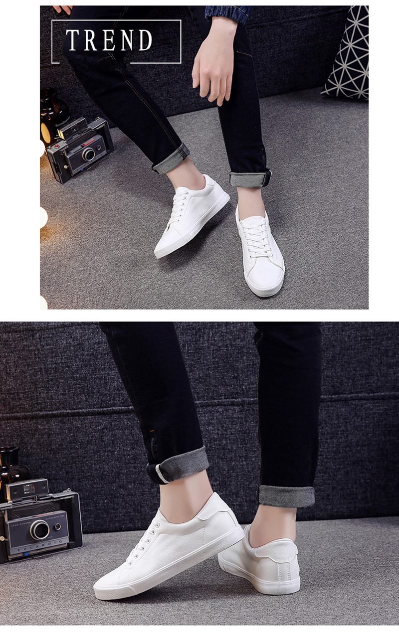 2021 Spring Shoes Men Sneakers Casual Soft Leather Men Shoes Brand Fashion Male White Shoes KA1188