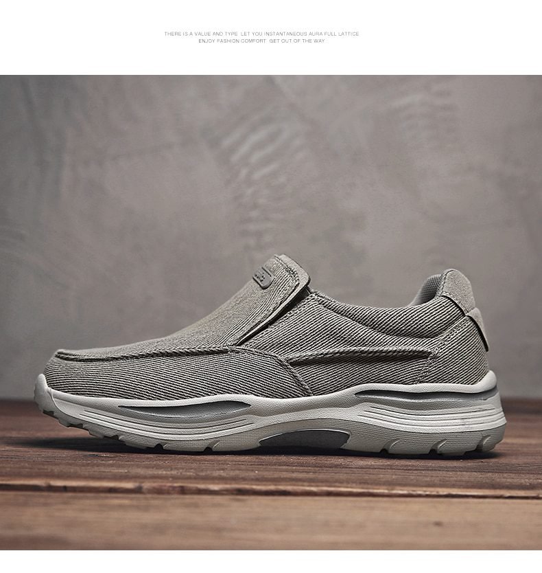 Men's Casual Shoes Canvas Breathable Loafers Men 2021 New Male Comfortable Outdoor Walking Shoes Classic Loafers Men Sneakers