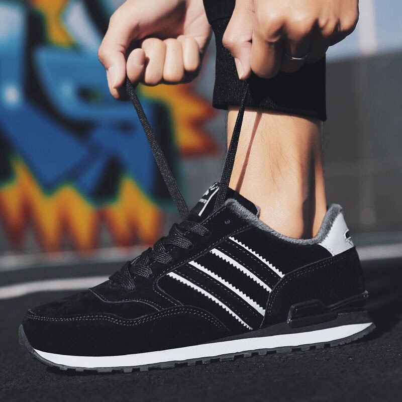 2021 Men Casual Shoes Comfortable Sneakers Artificial Leather Male Spring Flats Trainers Outdoor Mens Shoes Lac-Up Free Shipping