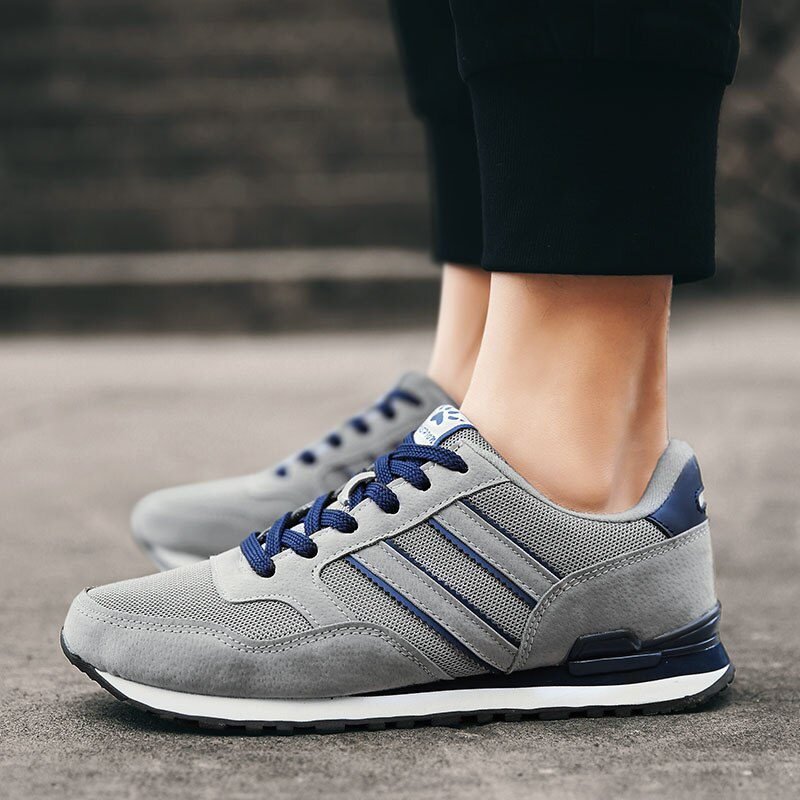 2021 Men Casual Shoes Comfortable Sneakers Artificial Leather Male Spring Flats Trainers Outdoor Mens Shoes Lac-Up Free Shipping