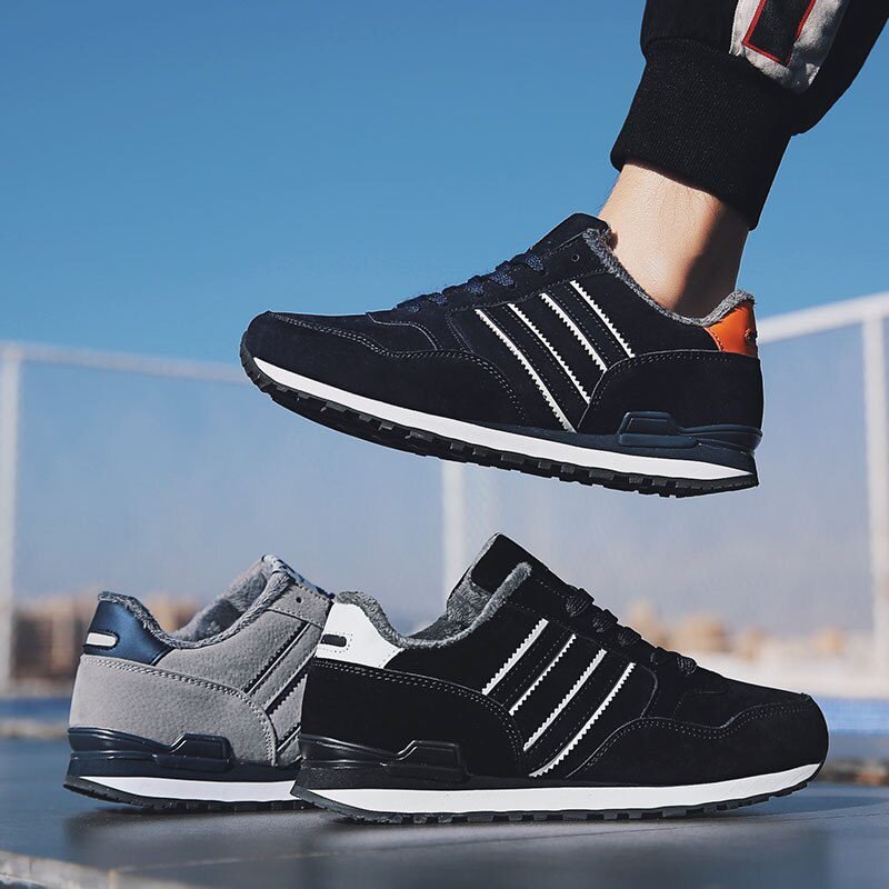 2021 Men Casual Shoes Comfortable Sneakers Artificial Leather Male Spring Flats Trainers Outdoor Mens Shoes Lac-Up Free Shipping