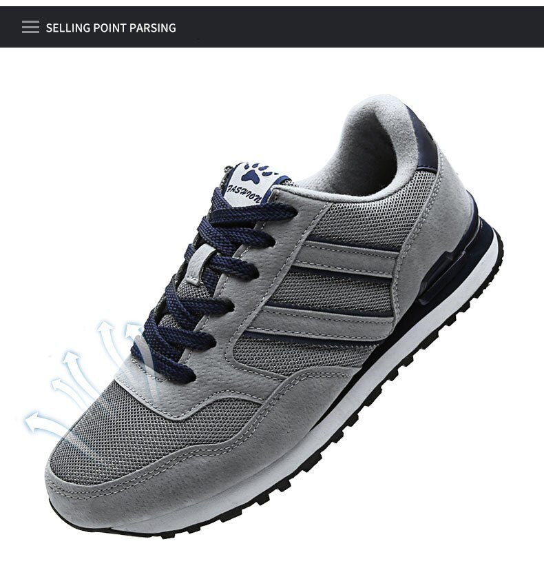 2021 Men Casual Shoes Comfortable Sneakers Artificial Leather Male Spring Flats Trainers Outdoor Mens Shoes Lac-Up Free Shipping