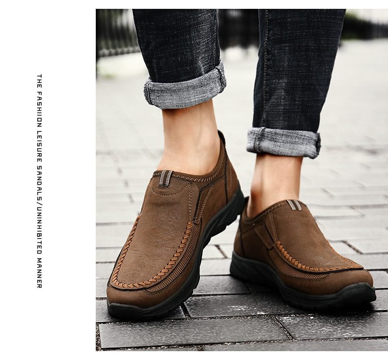 Men Loafers Comfortable Casual Shoes Men Sneakers 2021 Fashion Retro Soft Outdoor Male Walking Casual Footwear Men's Shoes