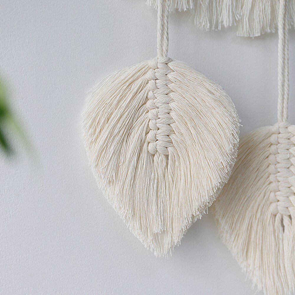 Round Mirror Macrame Mirror Wall Boho Home Decor for Apartment Living Room Bedroom Baby Nursery Dorm