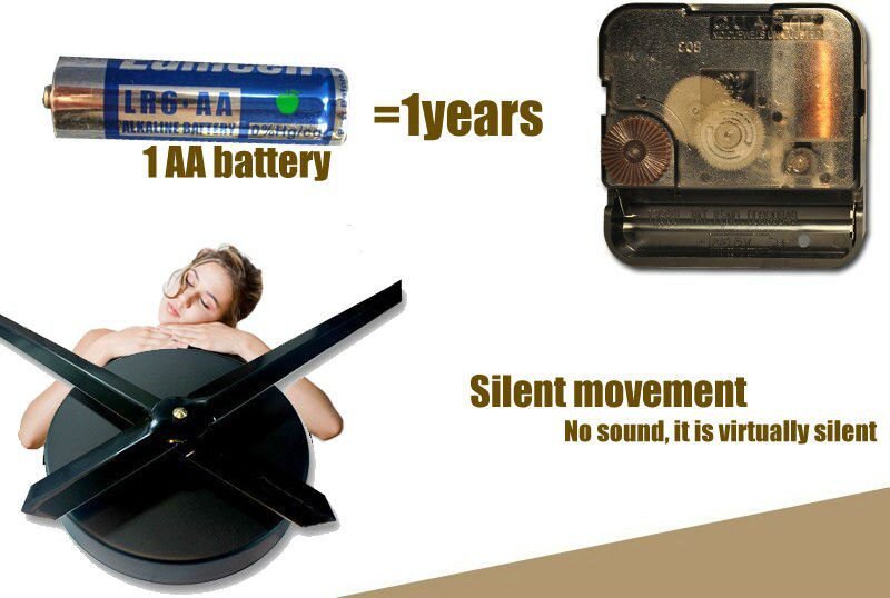 Fashion 3D big size wall clock mirror sticker DIY brief living room decor meetting room wall clock