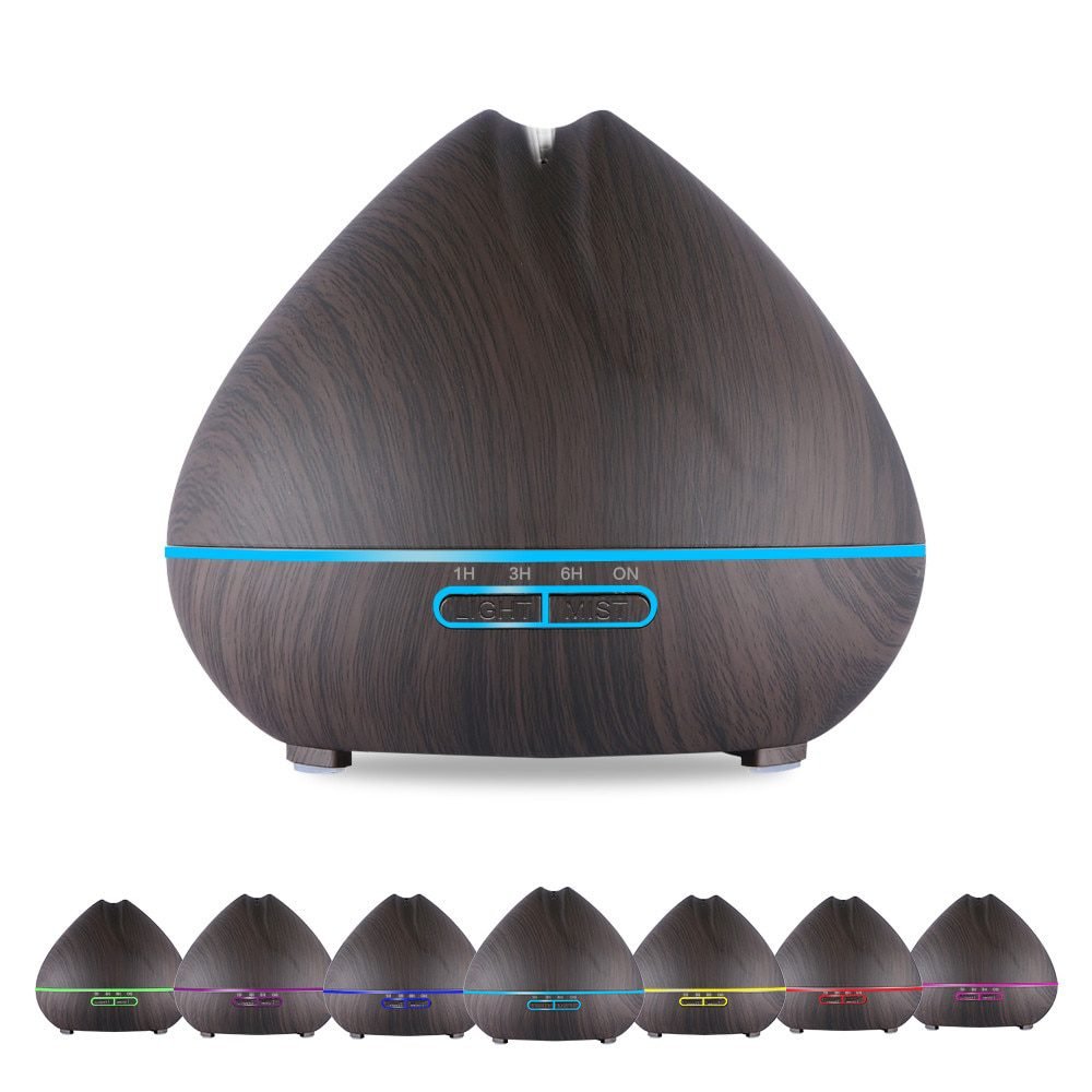 500ml Remote Control Air Aroma Ultrasonic Humidifier With Color LED Lights Electric Aromatherapy Essential Oil Diffuser for home