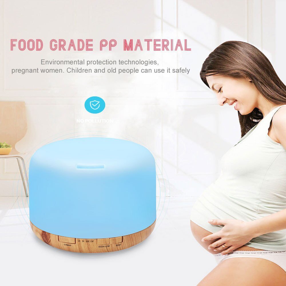 Air Humidifier Essential oil diffuser 300ML 500ML Ultrasonic Cool Mist Maker Fogger Humidifier LED Lamp Aroma Diffuser Electric