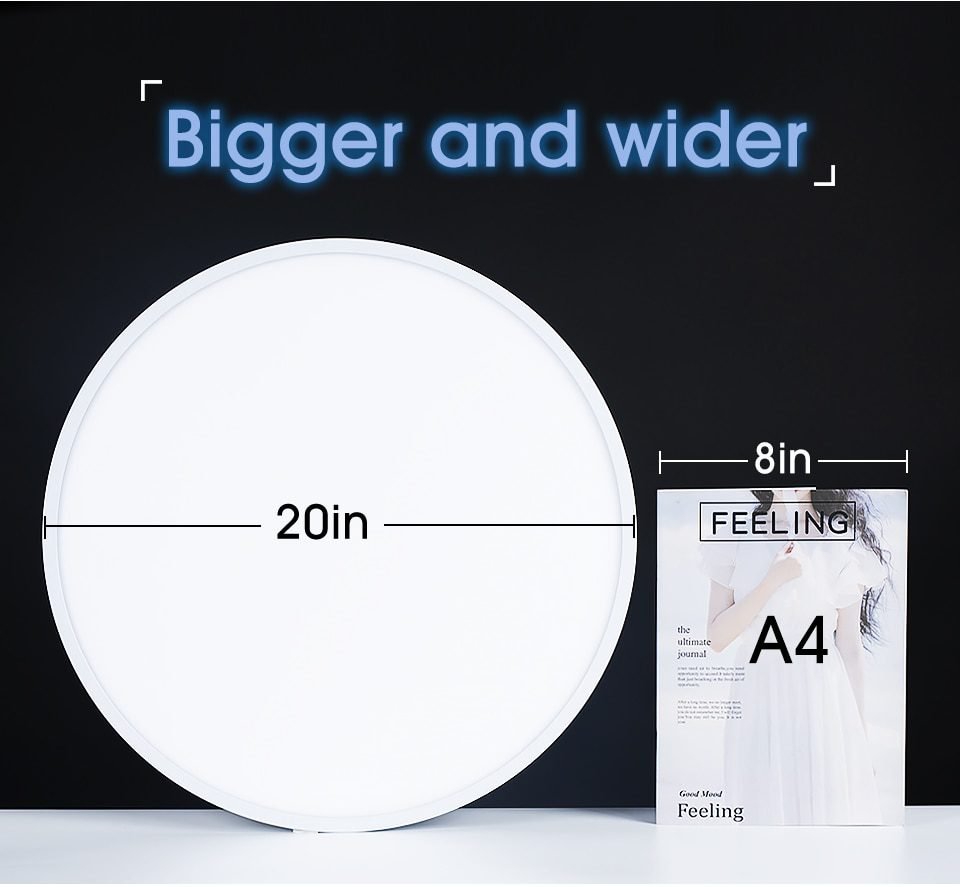 20inch Large Bedroom Ceiling Led Ceiling Lamps Room Lights Lighting Fixture Ultrathin Led Ceiling Light For Living Room kitchen