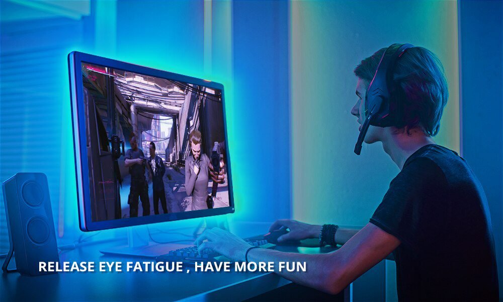 LED Strip Light,Bluetooth APP Control, LED TV Light,5V USB Bluetooth RGB Tape Lamp For TV Background Decoration