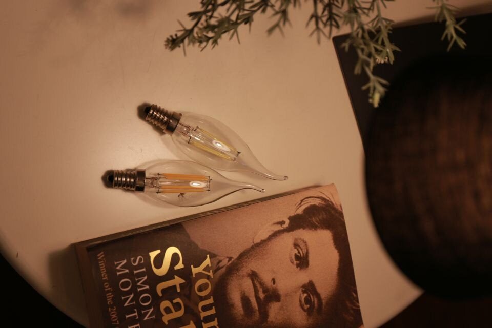 E27 E14 Retro Edison LED Filament Bulb Lamp 220V-240V Light Bulb C35 G45 A60 ST64 G80 G95 G125 Glass Bulb Vintage Candle Light