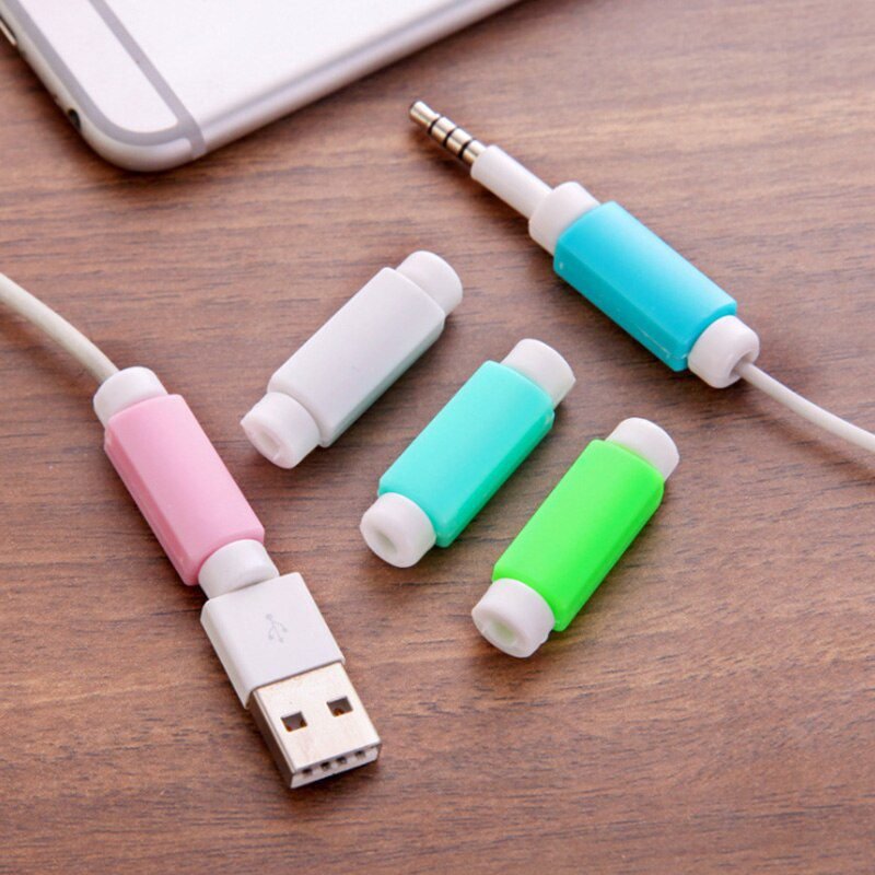 USB Cable Protector Earphone Wire Cord Protection Cover Data Charger line Protective Sleeve For Apple iphone 11 12 XR XS Max Pro
