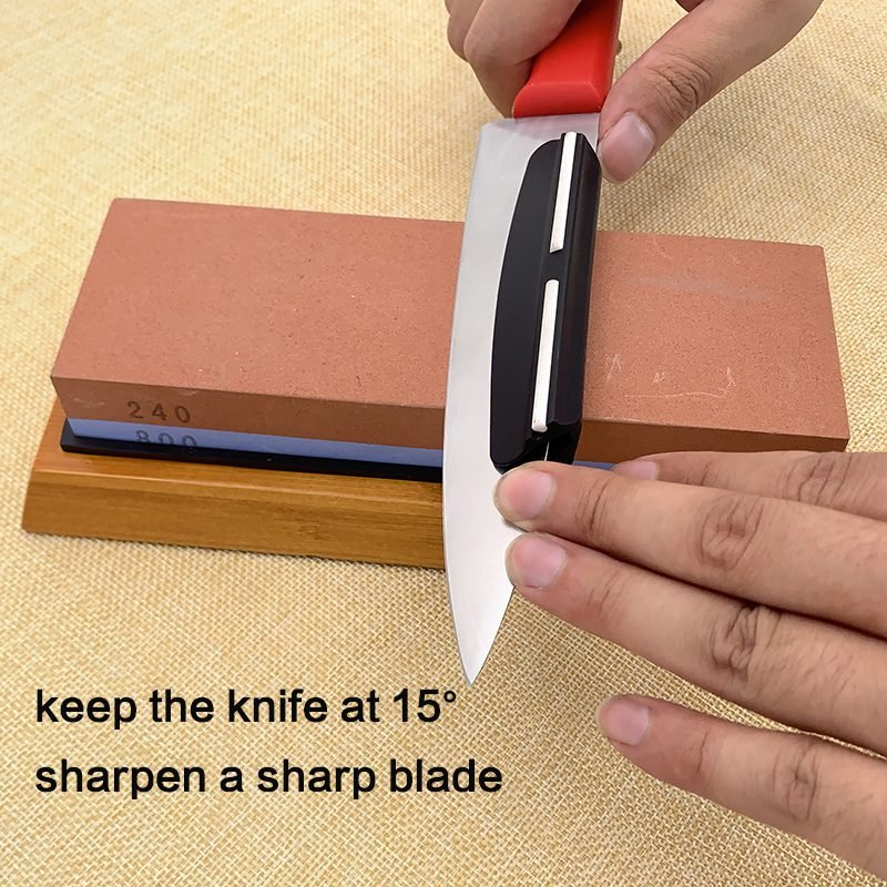 15 degrees knife sharpener Angle guide Sharpening stone Fixed angle Accessories profession tools kitchen Knife holder whetstone