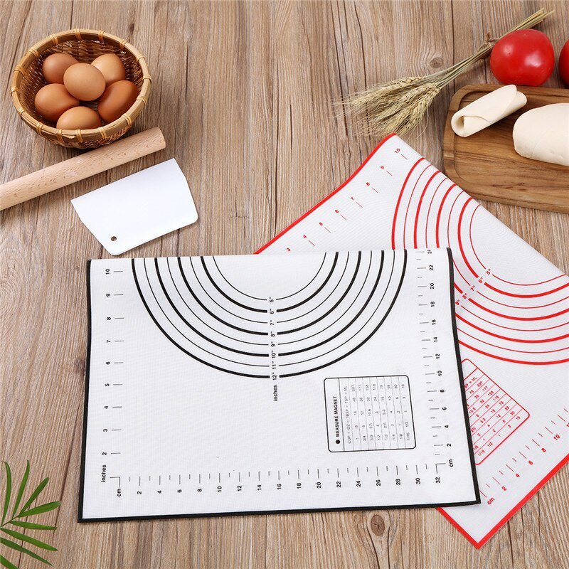 Silicone Baking Mat Pizza Dough Maker Pastry Kitchen Gadgets Cooking Tools Utensils Bakeware Kneading Accessories Lot