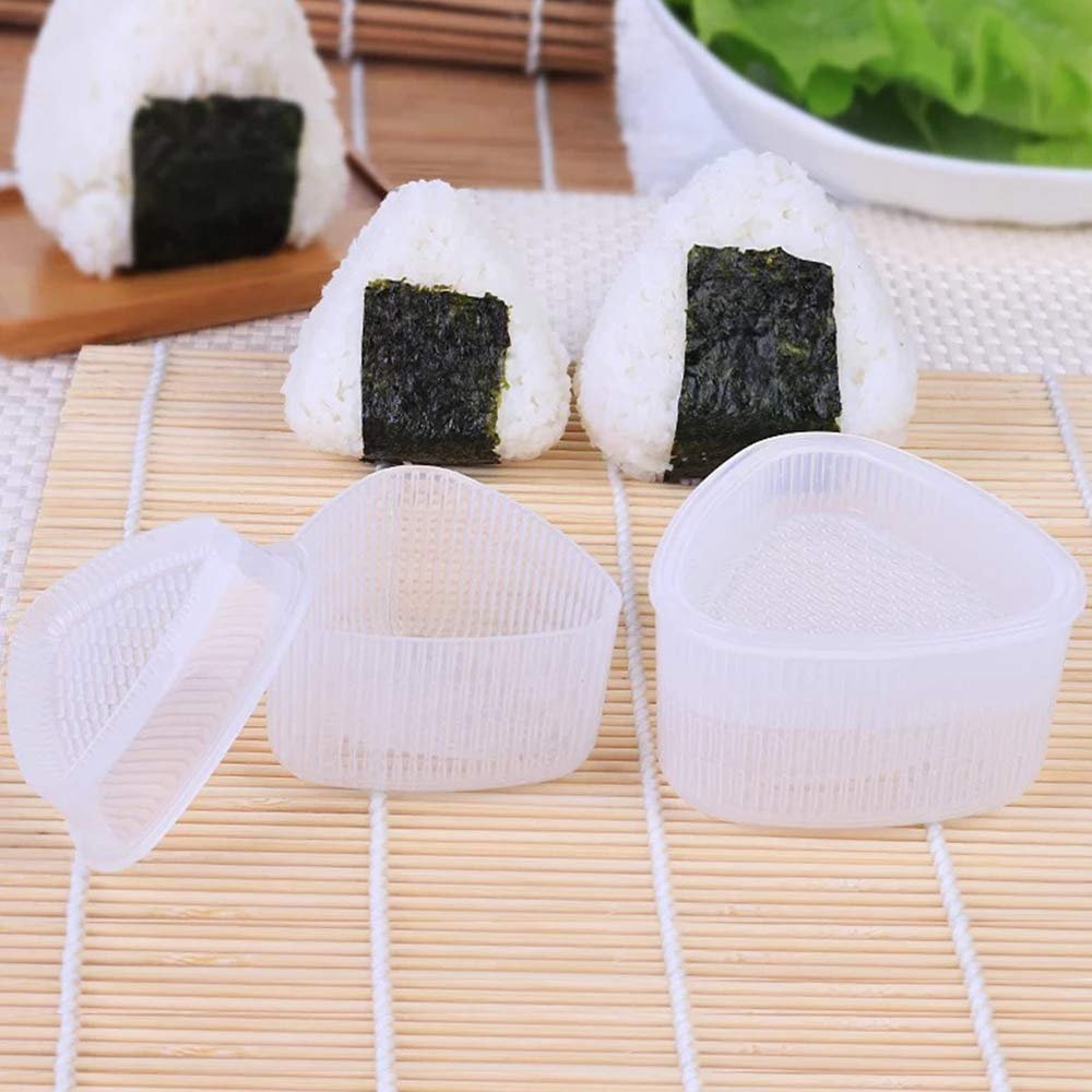 4PCS/Set DIY Sushi Mold Onigiri Rice Ball Food Press Triangular Sushi Maker Mold Sushi Kit Japanese Kitchen Bento Accessories