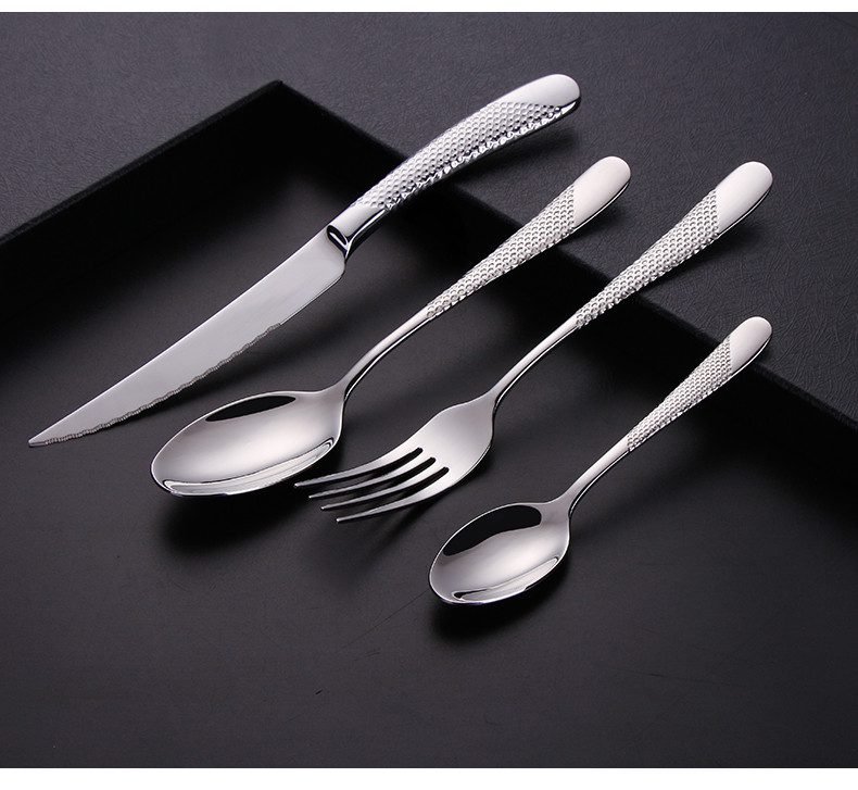 Kitchen Tableware Cutlery Set Silver Cutlery Set Stainless Steel Luxury Dinnerware Fork Spoon Knife Western Dinner Set Gold