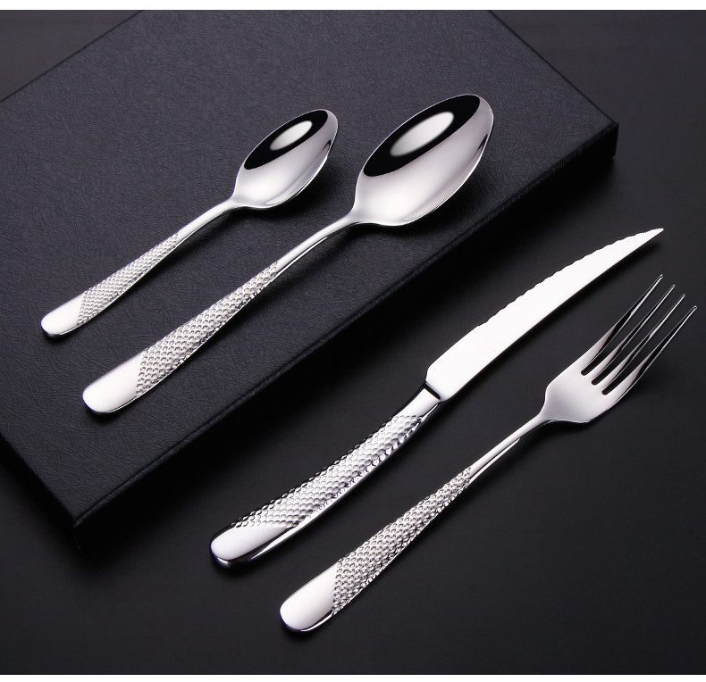 Kitchen Tableware Cutlery Set Silver Cutlery Set Stainless Steel Luxury Dinnerware Fork Spoon Knife Western Dinner Set Gold