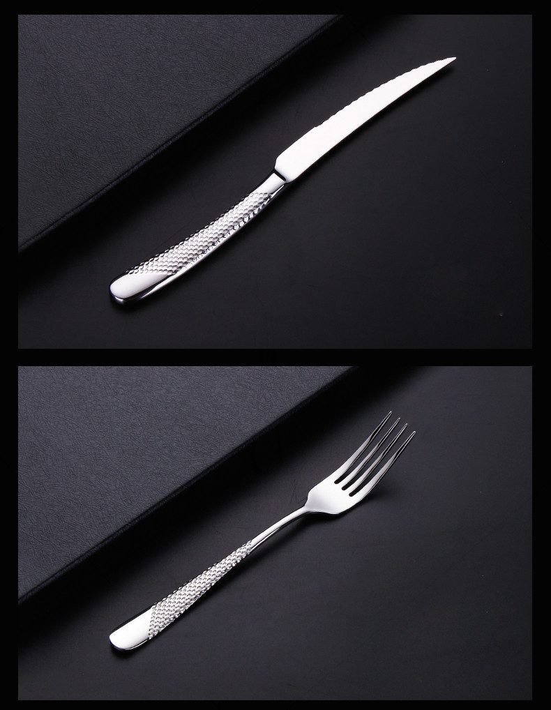 Kitchen Tableware Cutlery Set Silver Cutlery Set Stainless Steel Luxury Dinnerware Fork Spoon Knife Western Dinner Set Gold