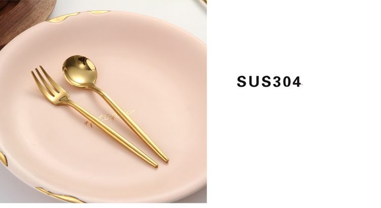 Gold Cutlery Set Forks Spoons Knives Tableware Steel Cutlery Set Stainless Steel Dinnerware Set Chopstick Spoon Knife Fork