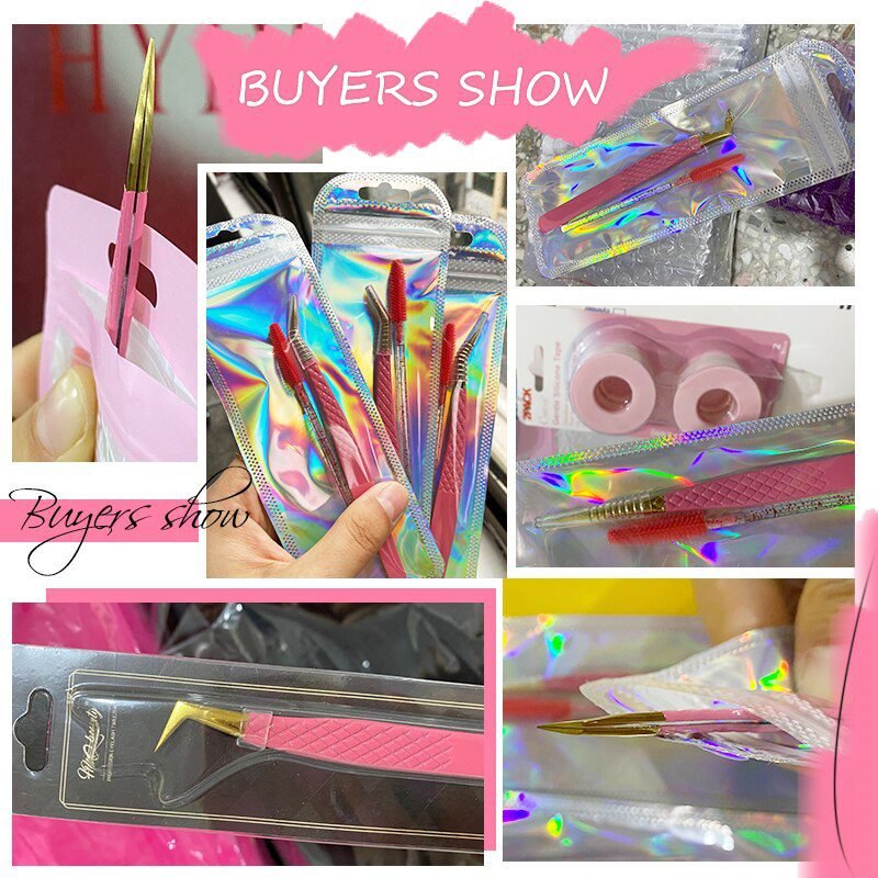 1 Pcs Eyelashes Tweezers Stainless Steel superhard Tweezers High Precision Anti-static tweezers for Eyelash Extensions