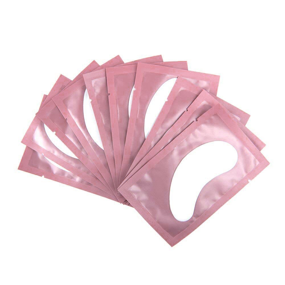 100pairs Eyelash Extension Paper Patches Grafted Eye Stickers 7 Color Eyelash Under Eye Pads Eye Paper Patches Tips Sticker