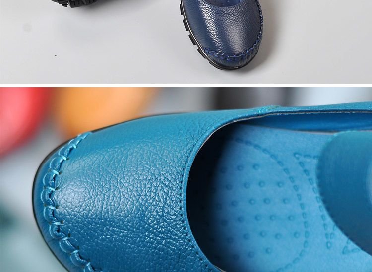 Japanese School Uniform Shoes Women Flats Mary Jane Shoes With Hook Loop Ladies Leather Flat Shoes Black Loafers Nurse Shoes