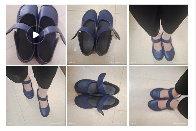 Japanese School Uniform Shoes Women Flats Mary Jane Shoes With Hook Loop Ladies Leather Flat Shoes Black Loafers Nurse Shoes